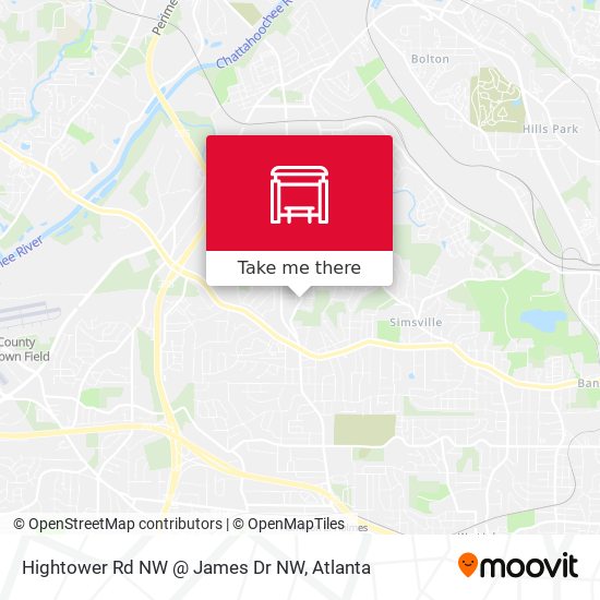 Hightower Rd NW @ James Dr NW map