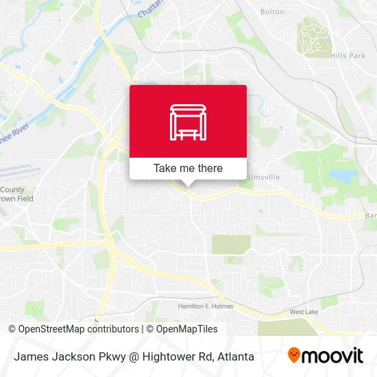 James Jackson Pkwy @ Hightower Rd map