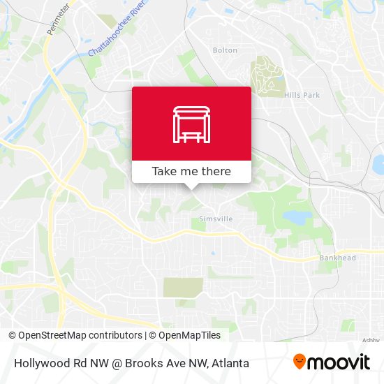 Mapa de Hollywood Rd NW @ Brooks Ave NW