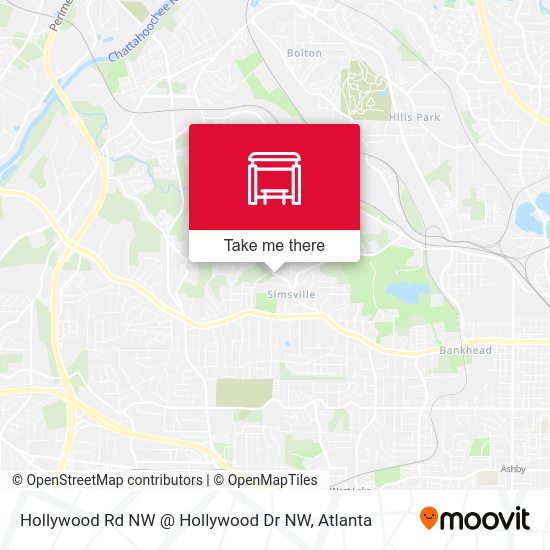 Hollywood Rd NW @ Hollywood Dr NW map