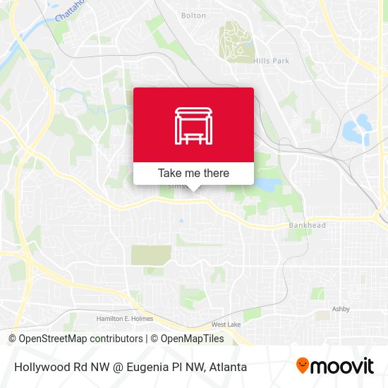 Mapa de Hollywood Rd NW @ Eugenia Pl NW
