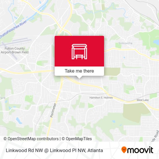 Mapa de Linkwood Rd NW @ Linkwood Pl NW