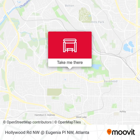 Hollywood Rd NW @ Eugenia Pl NW map