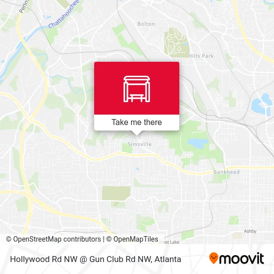 Hollywood Rd NW @ Gun Club Rd NW map