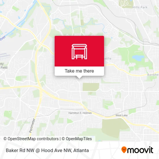 Baker Rd NW @ Hood Ave NW map