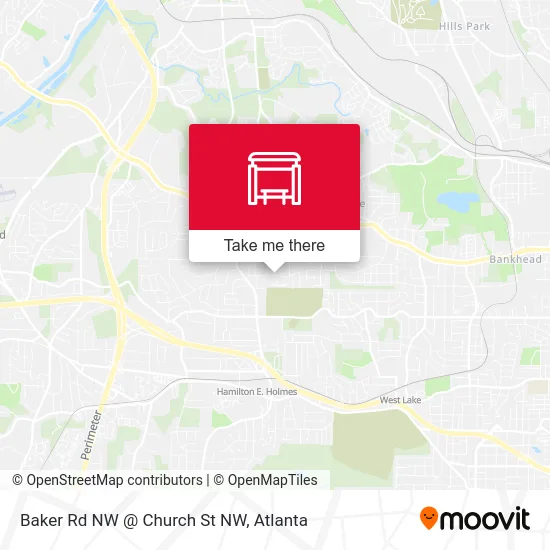 Baker Rd NW @ Church St NW map