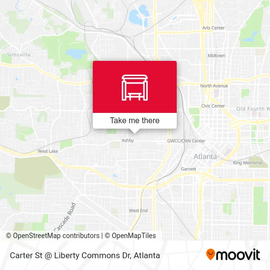 Carter St @ Liberty Commons Dr map
