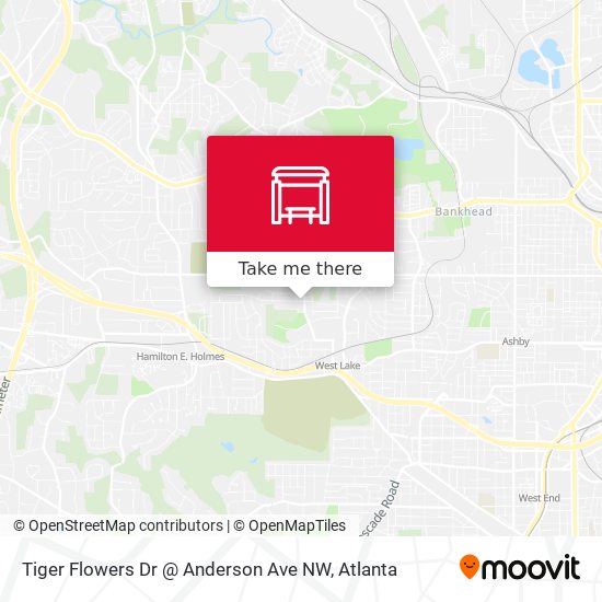 Tiger Flowers Dr @ Anderson Ave NW map