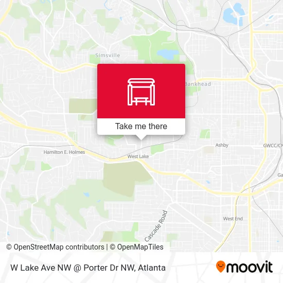 W Lake Ave NW @ Porter Dr NW map