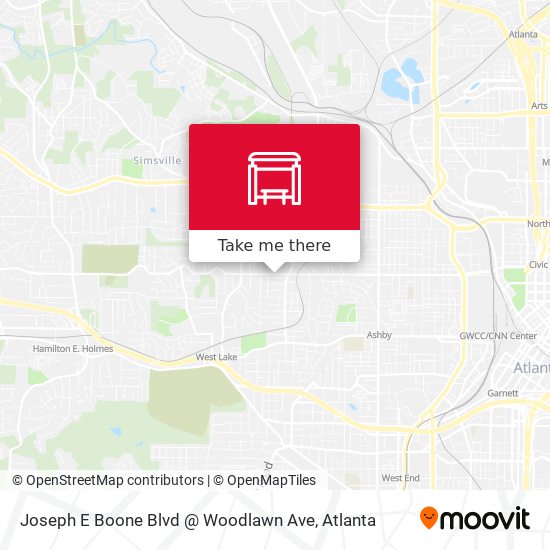 Mapa de Joseph E Boone Blvd @ Woodlawn Ave