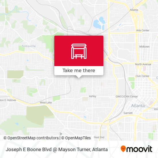 Joseph E Boone Blvd @ Mayson Turner map