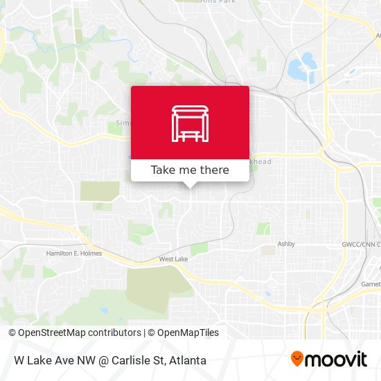 W Lake Ave NW @ Carlisle St map