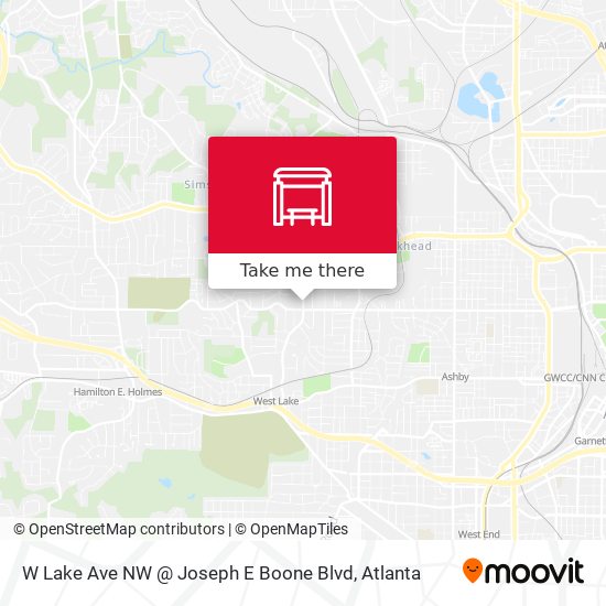 W Lake Ave NW @ Joseph E Boone Blvd map