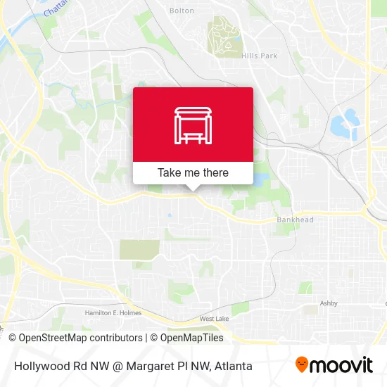 Hollywood Rd NW @ Margaret Pl NW map