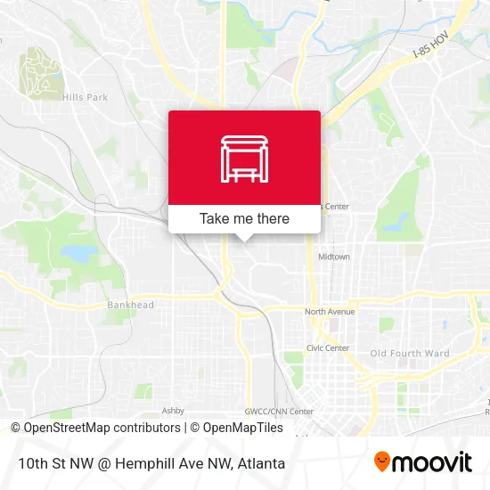 Mapa de 10th St NW @ Hemphill Ave NW