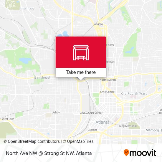 North Ave NW @ Strong St NW map