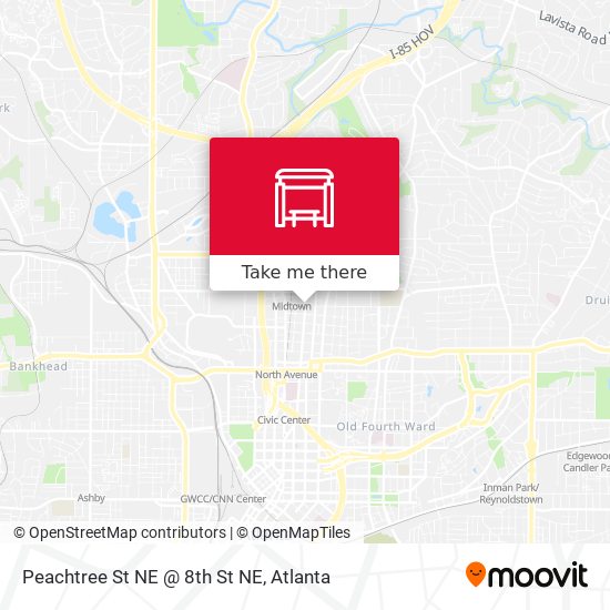 Peachtree St NE @ 8th St NE map