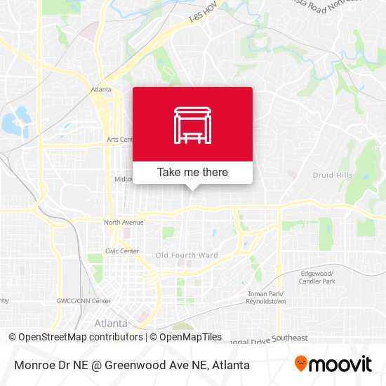 Mapa de Monroe Dr NE @ Greenwood Ave NE