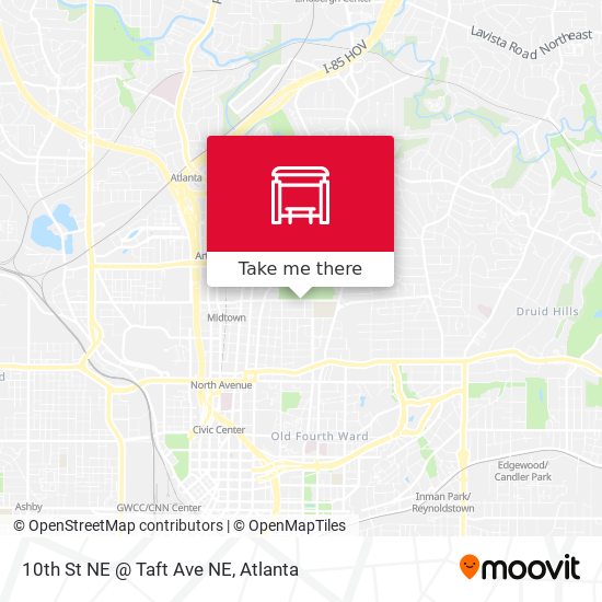 Mapa de 10th St NE @ Taft Ave NE