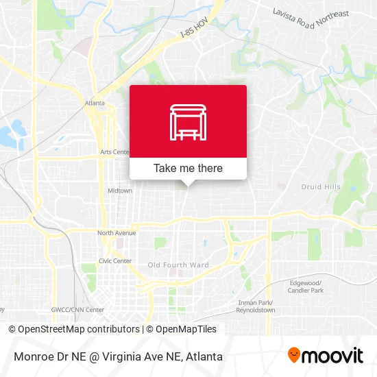 Monroe Dr NE @ Virginia Ave NE map