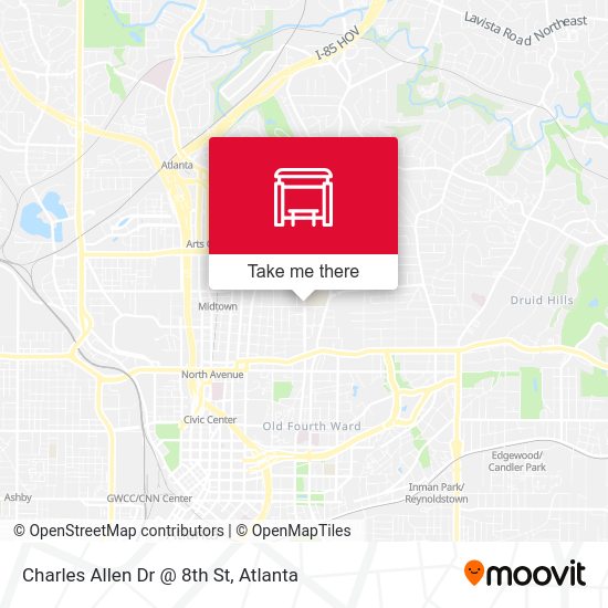 Charles Allen Dr @ 8th St map