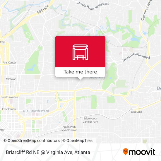 Briarcliff Rd NE @ Virginia Ave map