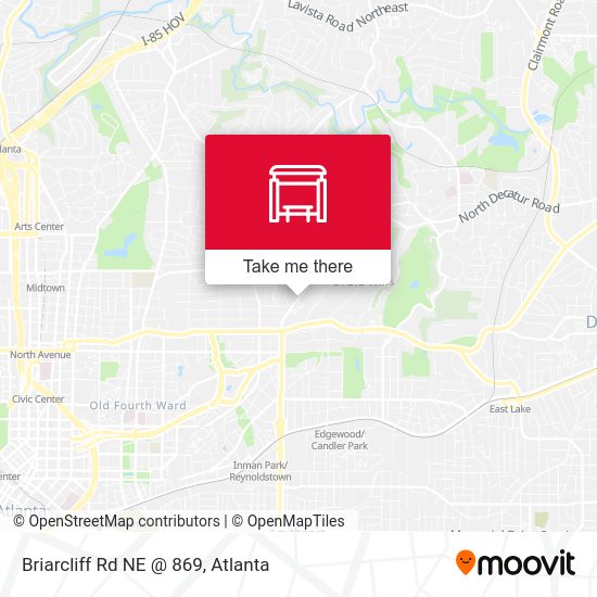 Briarcliff Rd NE @ 869 map