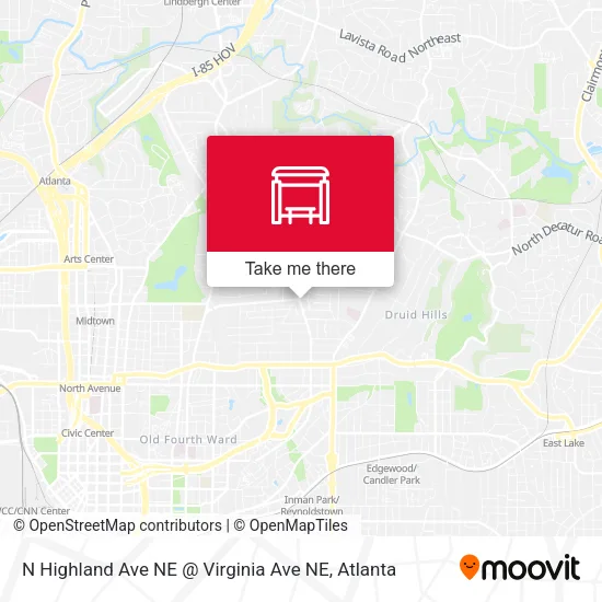 N Highland Ave NE @ Virginia Ave NE map