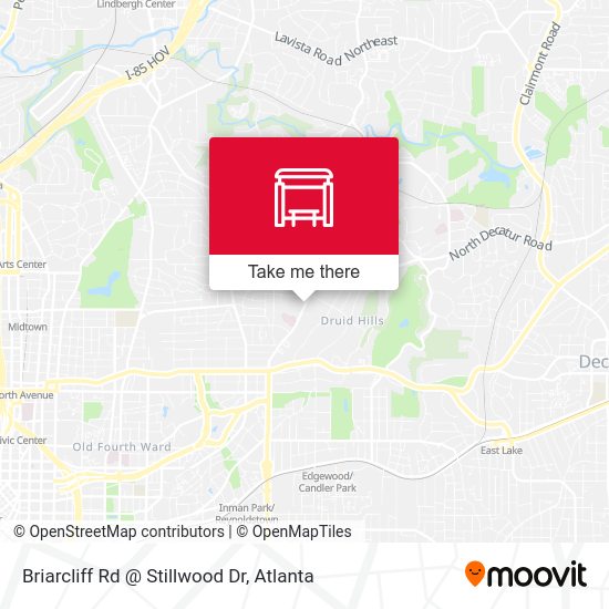 Briarcliff Rd @ Stillwood Dr map