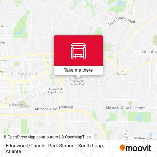 Edgewood / Candler Park Station - South Loop map