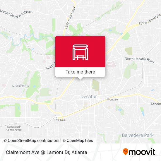 Mapa de Clairemont Ave @ Lamont Dr