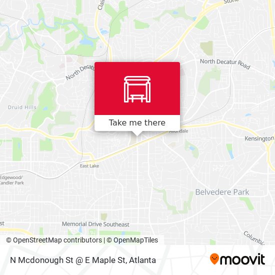 Mapa de N Mcdonough St @ E Maple St
