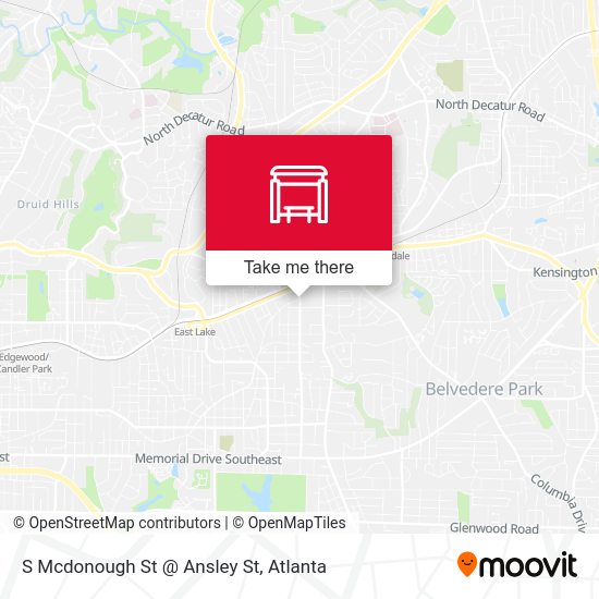 S Mcdonough St @ Ansley St map