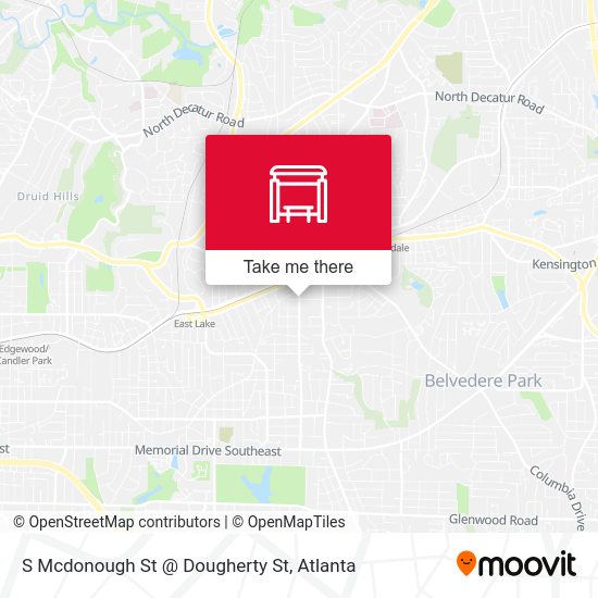 S Mcdonough St @ Dougherty St map