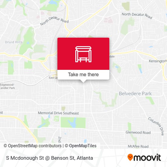 S Mcdonough St @ Benson St map