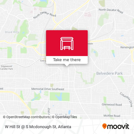 W Hill St @ S Mcdonough St map