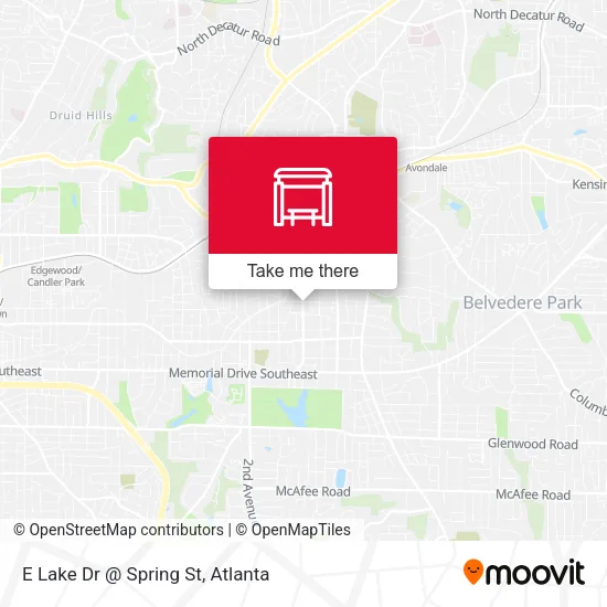 E Lake Dr @ Spring St map