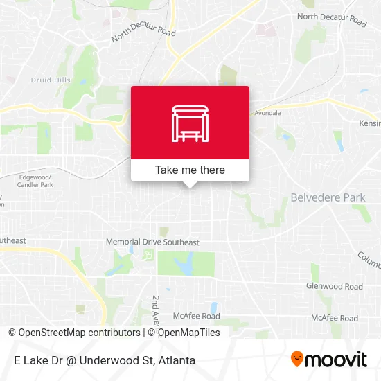 E Lake Dr @ Underwood St map