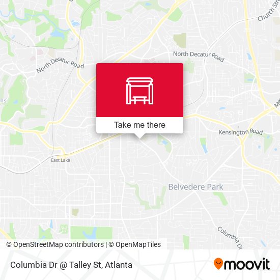 Mapa de Columbia Dr @ Talley St