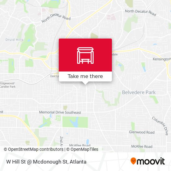 Mapa de W Hill St @ Mcdonough St