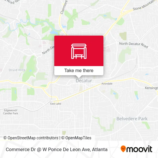 Mapa de Commerce Dr @ W Ponce De Leon Ave