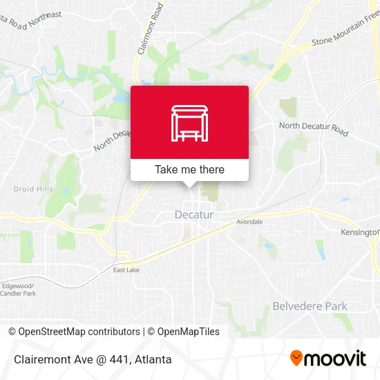 Mapa de Clairemont Ave @ 441