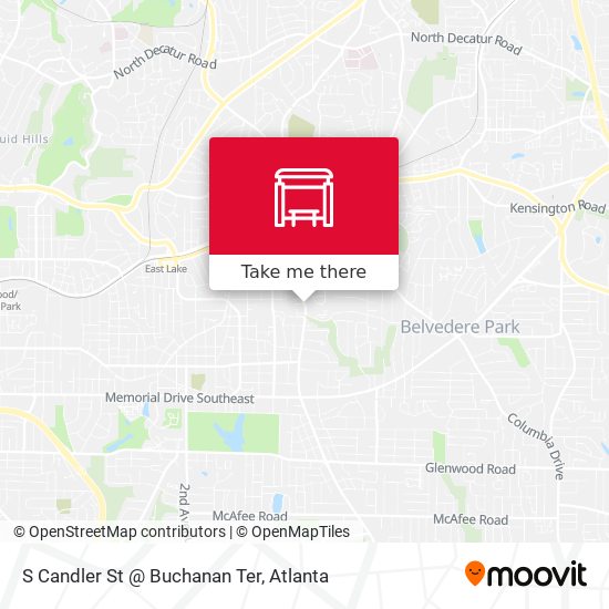 S Candler St @ Buchanan Ter map