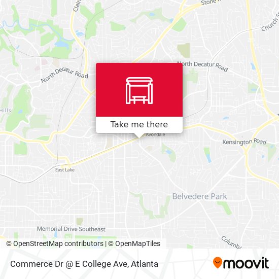 Commerce Dr @ E College Ave map