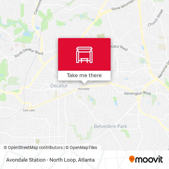 Avondale Station - North Loop map