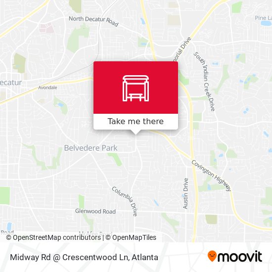 Mapa de Midway Rd @ Crescentwood Ln