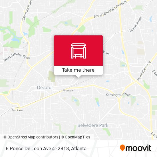 Mapa de E Ponce De Leon Ave @ 2818