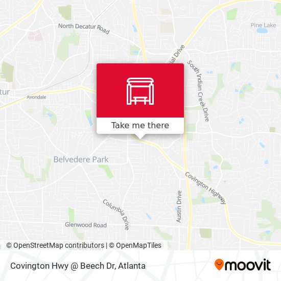 Covington Hwy @ Beech Dr map