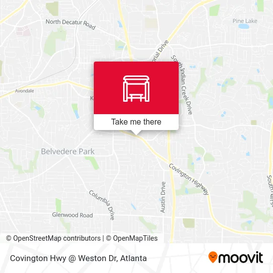 Covington Hwy @ Weston Dr map