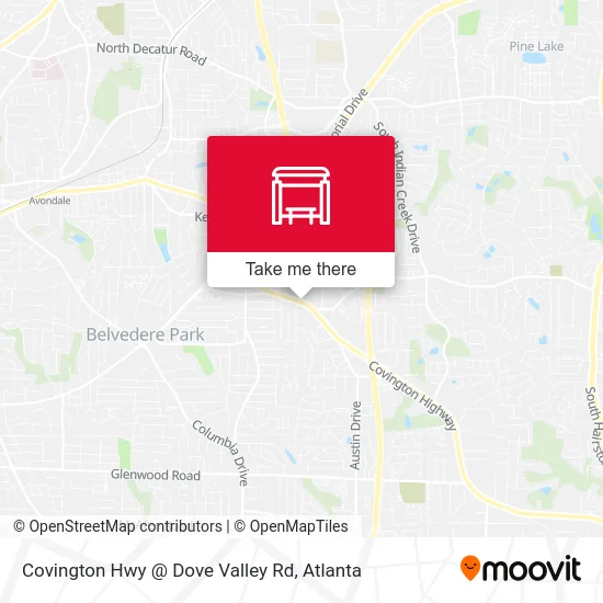 Covington Hwy @ Dove Valley Rd map